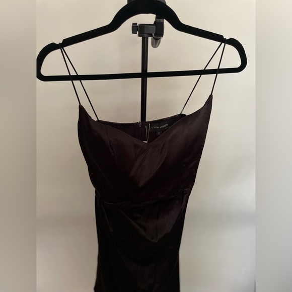 **Never Worn/With Tags** Spaghetti Strap Satin Cocktail Evening Dress Blk|Small - Picture 4 of 12